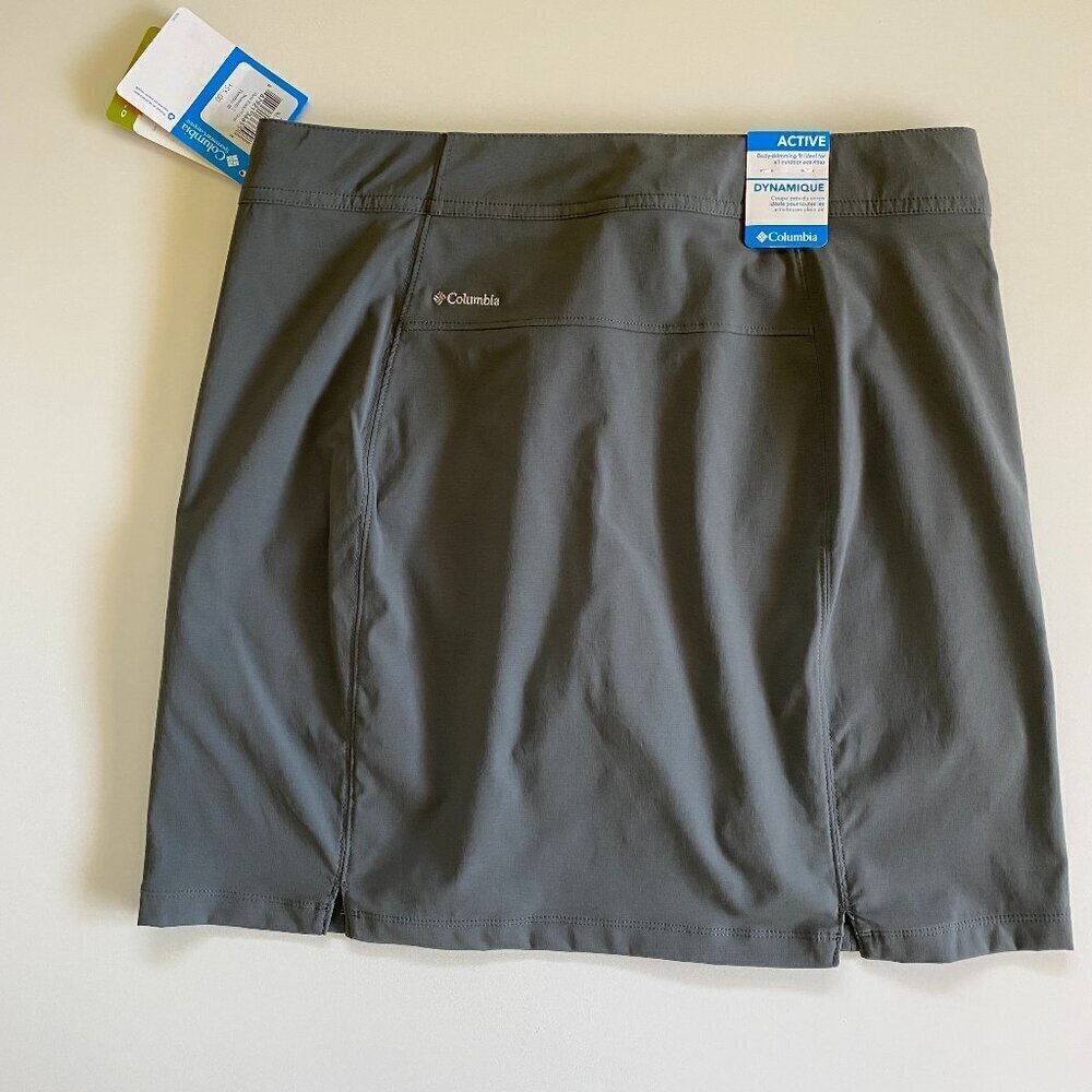 Columbia Three Rocks Skort Skirt Gray Sz 8 NWT​​​​​​ - Picture 3 of 13